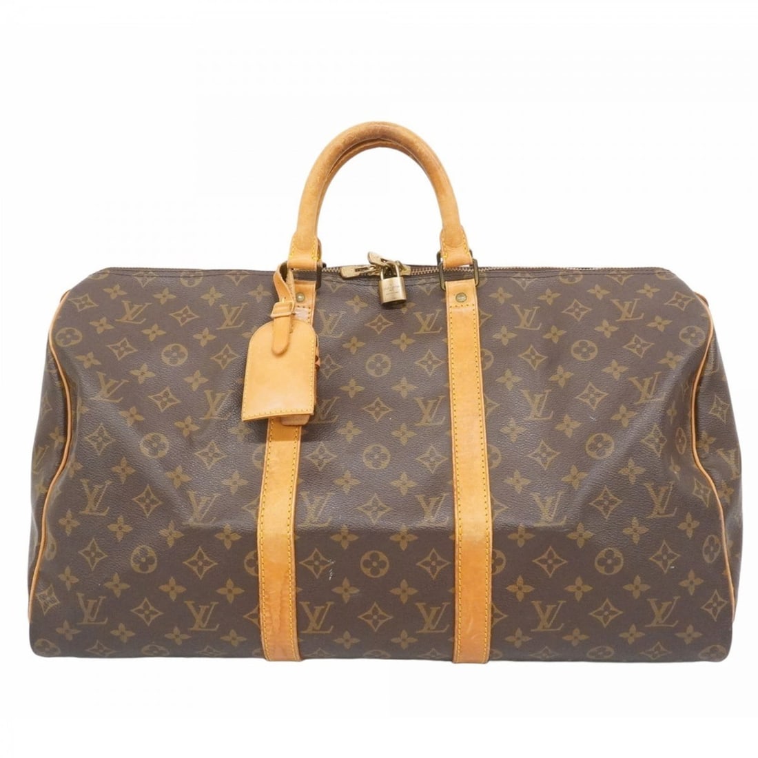 Louis Vuitton Monogram Keepall 50 Boston Bag M41426 Brown Men's and Women's (1 of 17)