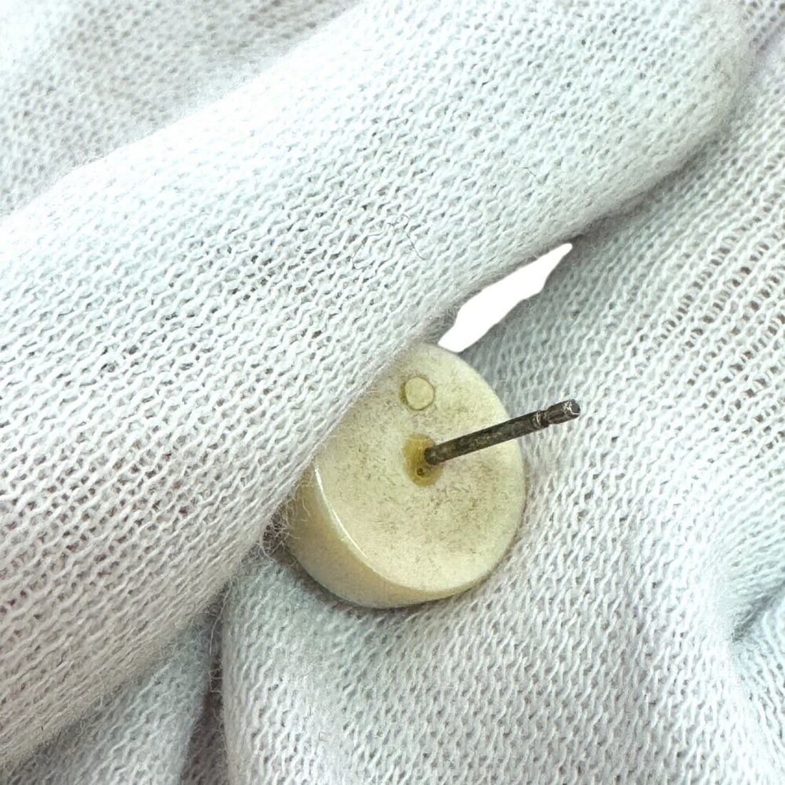 CHANEL Coco Mark Earrings in White - 3