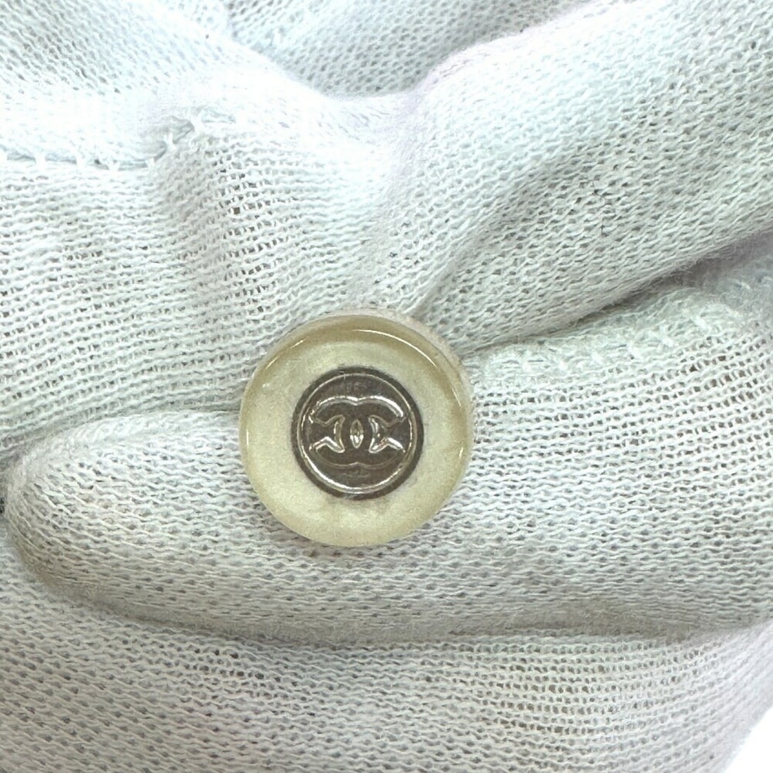 CHANEL Coco Mark Earrings in White - 5