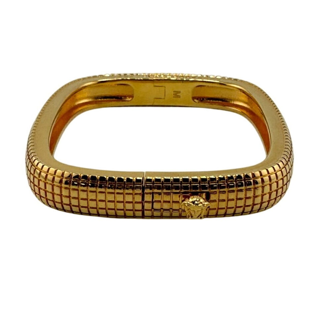 VERSACE Dilos Bracelet Bangle Gold Women's: --- Catalog ---Category: SizeWidth: 1cm / 0.39''Length: 22.5cm / 8.85''Total Length: 11.5cm / 4.52''Category: DesignType: Charm braceletColor: GoldGender: WomenCategory: GeneralBrand: Versace--- Item