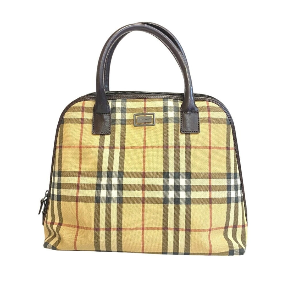 BURBERRY Nova Check Handbag, Beige, Women's: --- Catalog ---Category: SizeSize (HxWxD): 24.5cm x 32cm x 11.5cm / 9.64'' x 12.59'' x 4.52''Category: DesignType: HandbagColor: BeigeGender: WomenMaterial: PVC Category: GeneralBrand: Burberry---