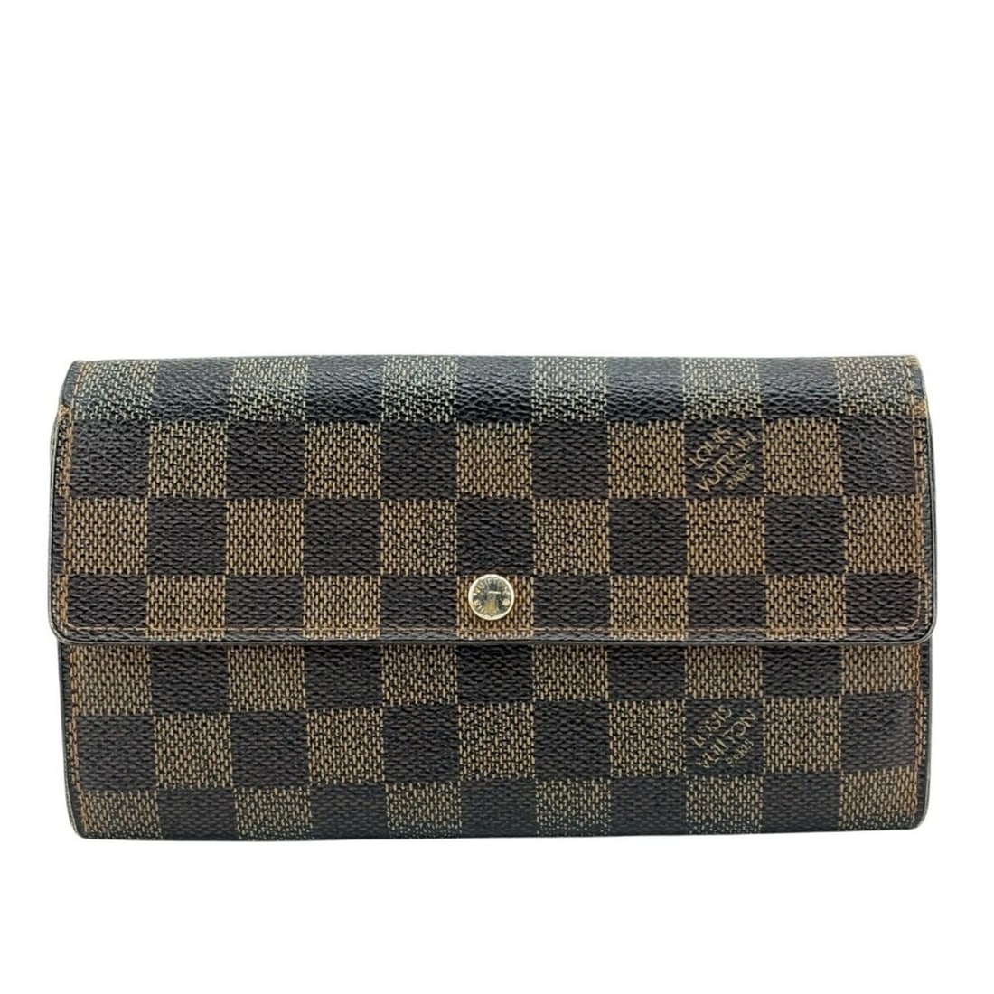 LOUIS VUITTON N61734 Portefeuille Sarah Coin Case, Damier Ebene Leather Long Wallet, Brown, Unisex: --- Catalog ---Category: SizeSize (HxWxD): 10.5cm x 19cm / 4.13'' x 7.48''Category: DesignType: Coin purse/coin caseColor: BrownGender: Men,WomenMaterial: Cuir Ombre leather Category: GeneralMPN: N617