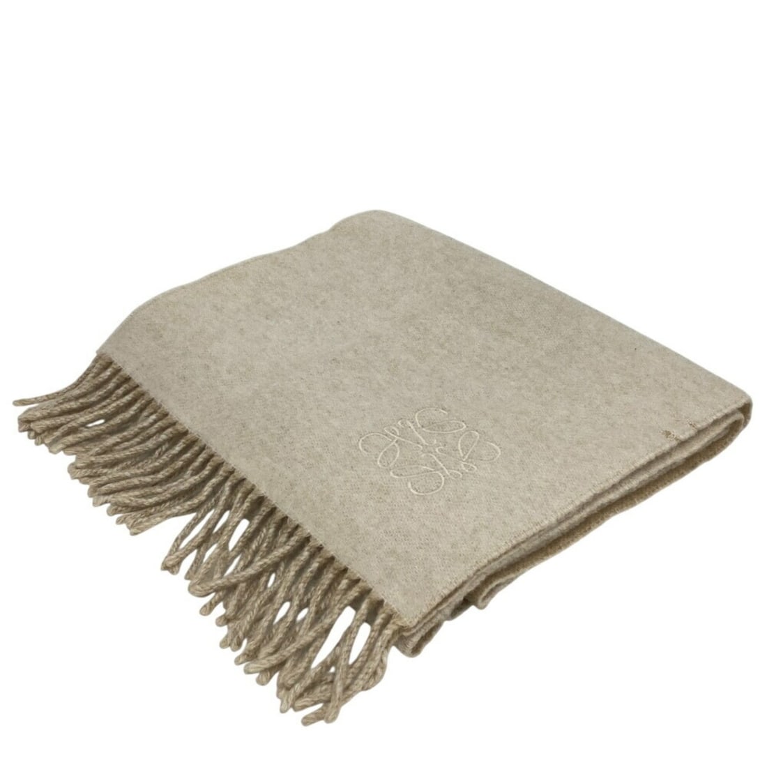 LOEWE Anagram Scarf White Unisex (1 of 18)