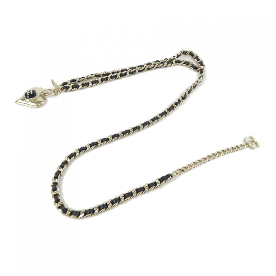 CHANEL belt: --- Catalog ---Category: SizeLength: 85cm / 33.46''Category: DesignType: Chain beltColor: Black, GoldGender: WomenCategory: GeneralBrand: Chanel--- Item List ---Section: ConditionRanking: Rank A Used