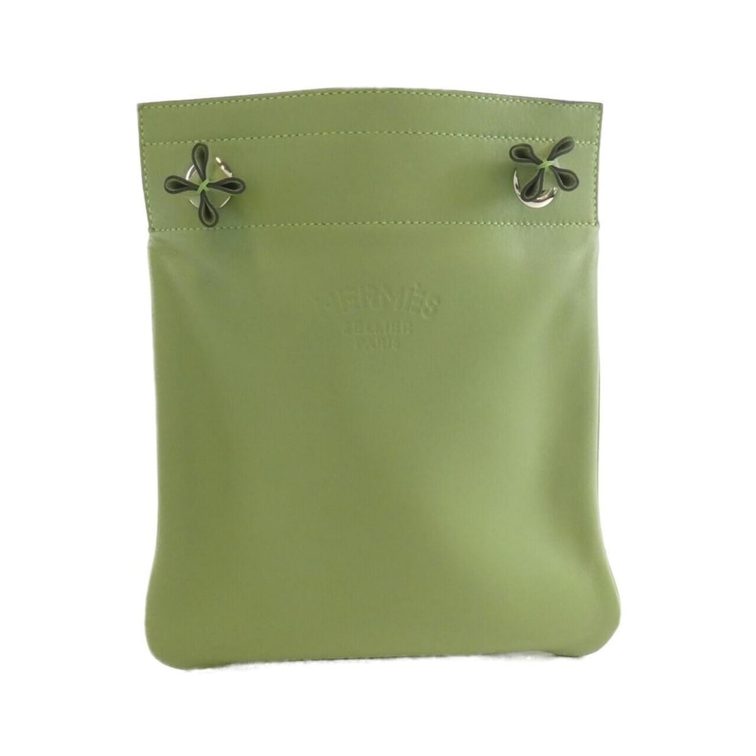 Hermes Hermès Sac Aline Mini Shoulder Bag 076236CK: --- Catalog ---Category: SizeSize (HxWxD): 23cm x 19cm x 1cm / 9.05'' x 7.48'' x 0.39''Category: DesignType: Shoulder bagColor: GreenGender: WomenMaterial: Agneau Milo , Swift leather Hardware Color: