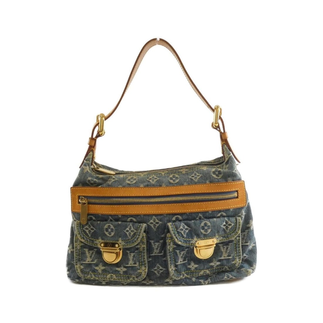 Louis Vuitton Monogram Denim Baggy PM M95049 Shoulder Bag: --- Catalog ---Category: SizeSize (HxWxD): 22cm x 30cm x 11cm / 8.66'' x 11.81'' x 4.33''Category: DesignType: Shoulder bagColor: BlueGender: WomenMaterial: Monogram Denim Hardware Color: