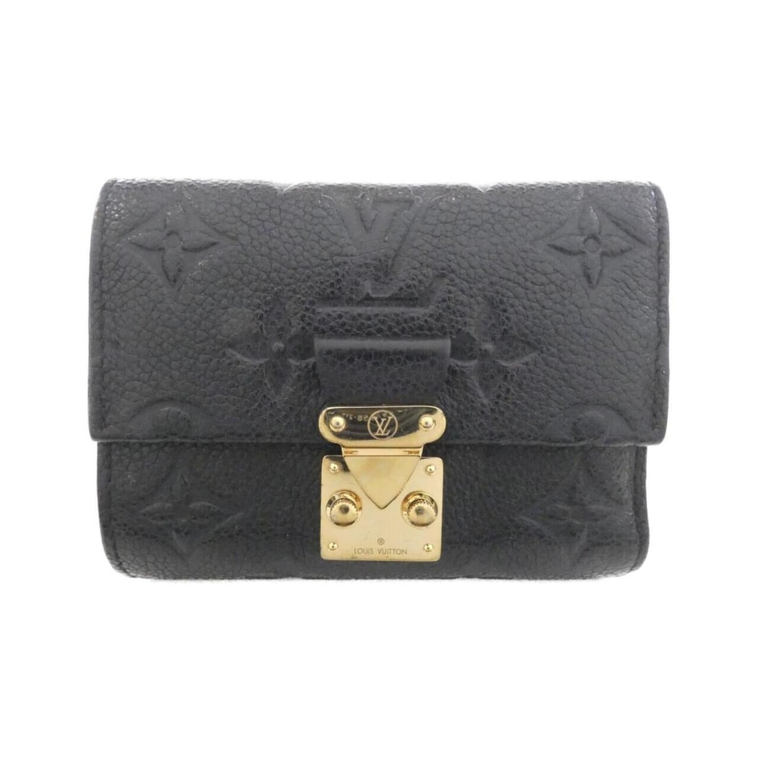 Louis Vuitton Monogram Empreinte Portefeuille Metis Compact M80880 Wallet: --- Catalog ---Category: SizeSize (HxWxD): 8cm x 11cm x 4cm / 3.14'' x 4.33'' x 1.57''Category: DesignType: Wallet (tri-fold)Color: BlackGender: WomenMaterial: Leather Leather/Fur Type: Calf