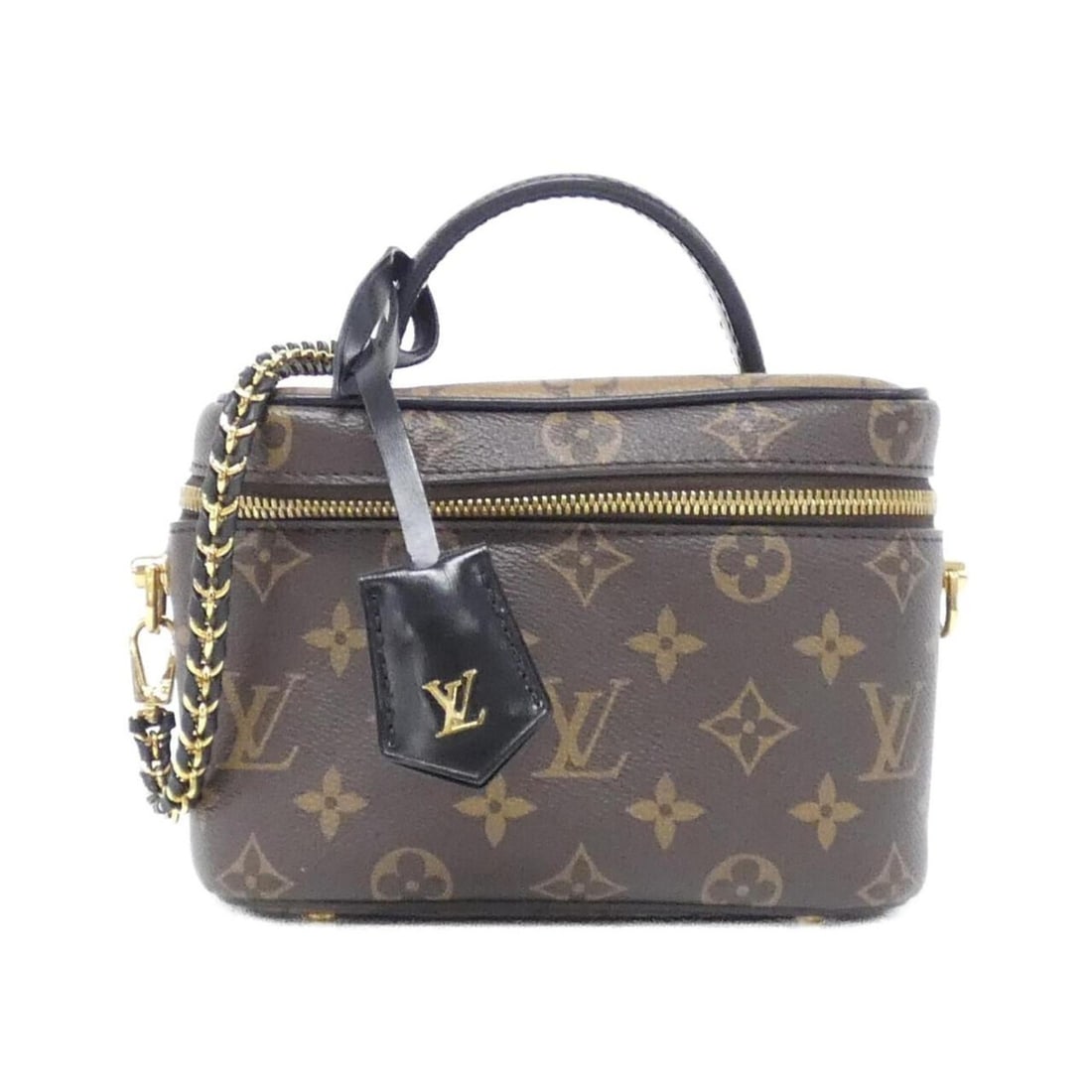 Louis Vuitton Monogram Vanity PM M45165 Handbag: --- Catalog ---Category: SizeSize (HxWxD): 13cm x 20cm x 11cm / 5.11'' x 7.87'' x 4.33''Category: DesignType: HandbagColor: MarronGender: WomenMaterial: Coated canvas Hardware Color: GoldCategory: