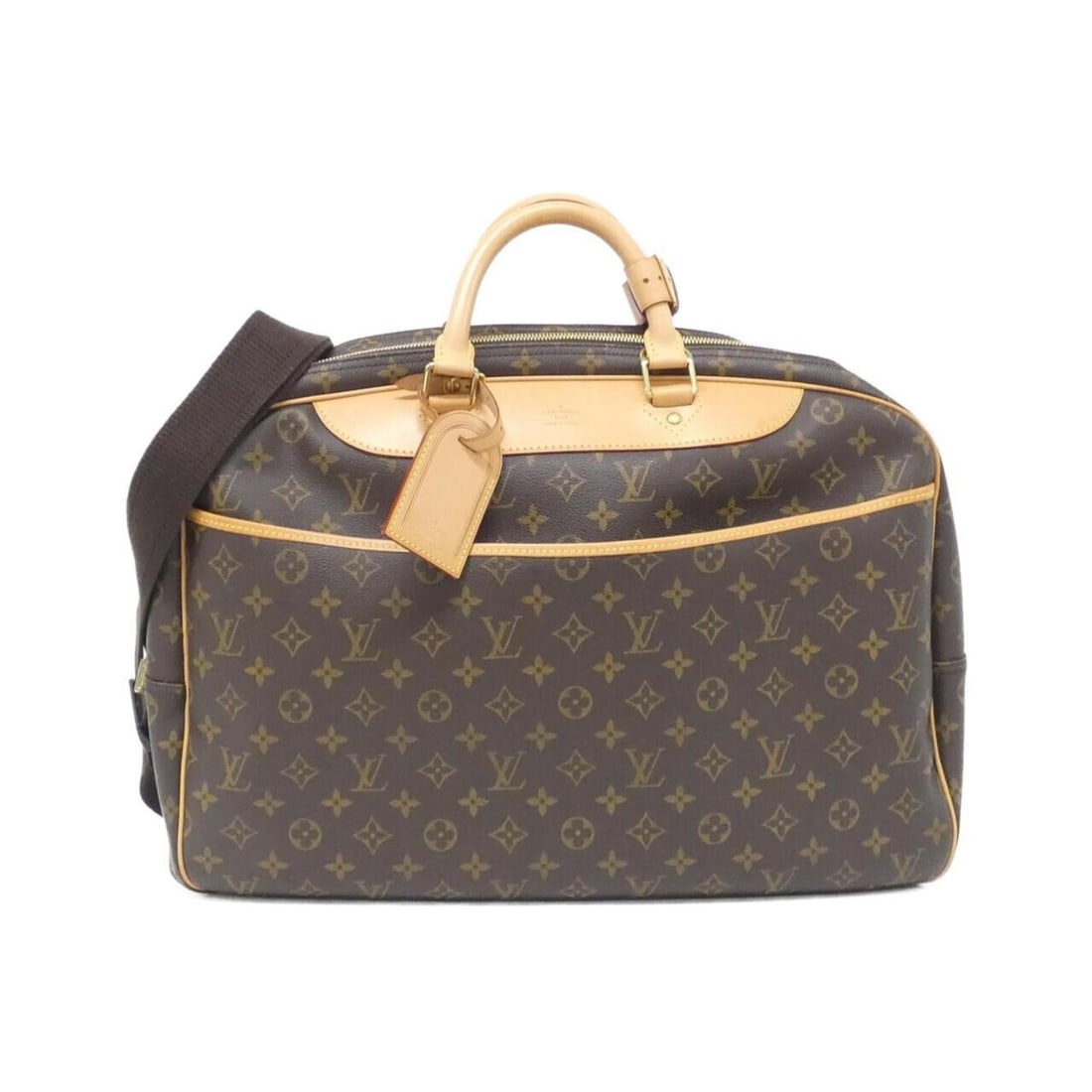 Louis Vuitton Monogram Alize 24R Boston Bag M41399: --- Catalog ---Category: SizeSize (HxWxD): 36cm x 45cm x 18cm / 14.17'' x 17.71'' x 7.08''Category: DesignType: Boston bagColor: MarronGender: Men,WomenMaterial: Coated canvas Hardware Color: