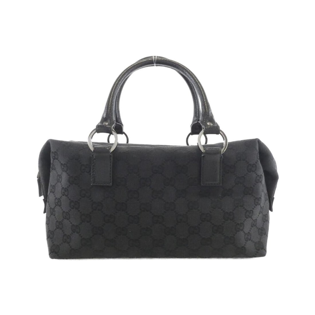 Gucci 113009 handbag: --- Catalog ---Category: SizeSize (HxWxD): 16cm x 30cm x 10cm / 6.29'' x 11.81'' x 3.93''Category: DesignType: HandbagColor: BlackGender: WomenMaterial: GG canvas Hardware Color: SilverCategory:
