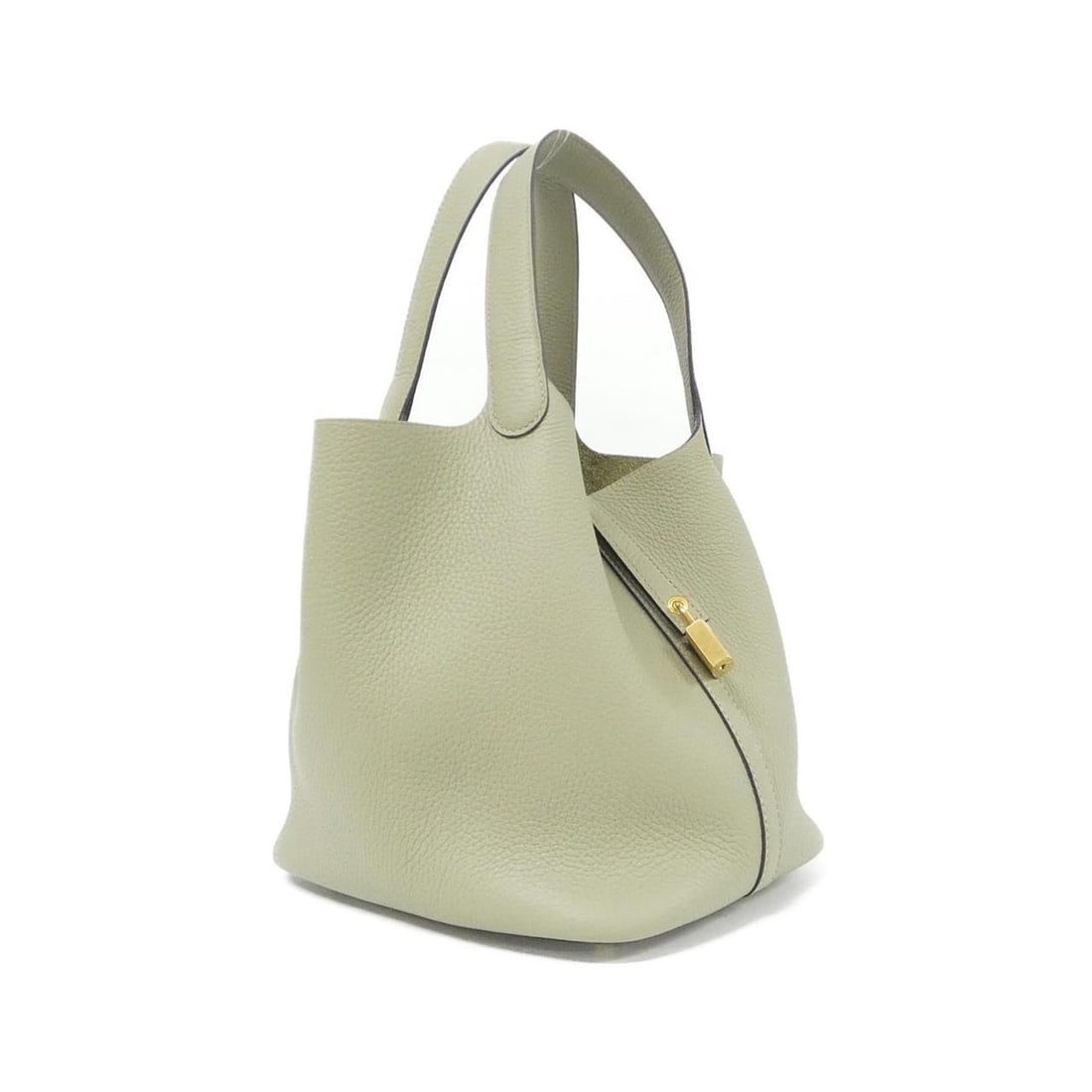 Hermes Hermès Picotin Lock MM 060991CC Handbag: --- Catalog ---Category: SizeSize (HxWxD): 23cm x 22cm x 18cm / 9.05'' x 8.66'' x 7.08''Category: DesignType: HandbagColor: GreenGender: WomenMaterial: Taurillon clemence leather Category: