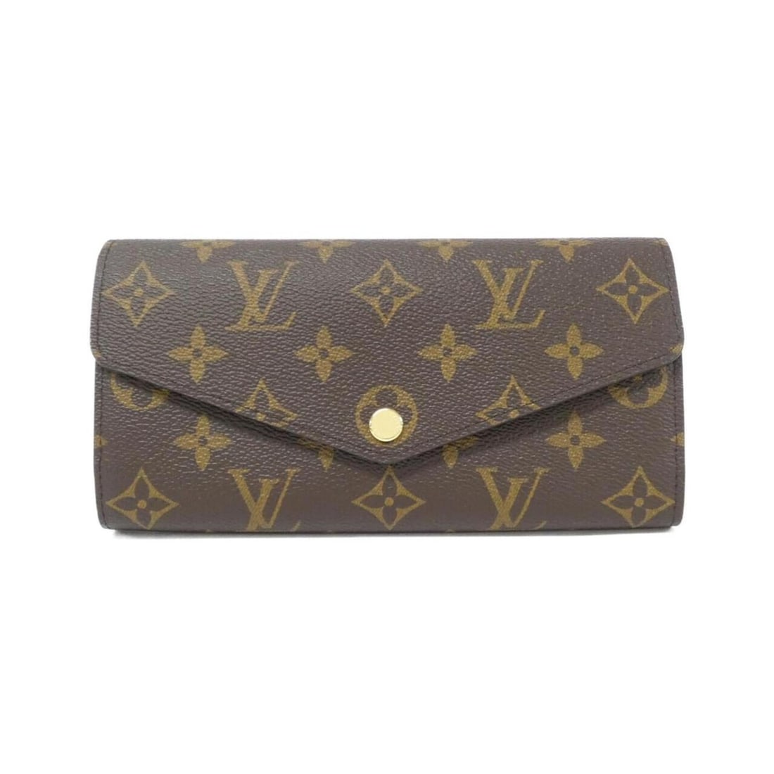 Louis Vuitton Monogram Portefeuille Sarah M60531 Wallet: --- Catalog ---Category: SizeSize (HxWxD): 10cm x 19cm x 3cm / 3.93'' x 7.48'' x 1.18''Category: DesignType: Long wallet (bi-fold)Color: BrownGender: WomenMaterial: Coated canvas Category: