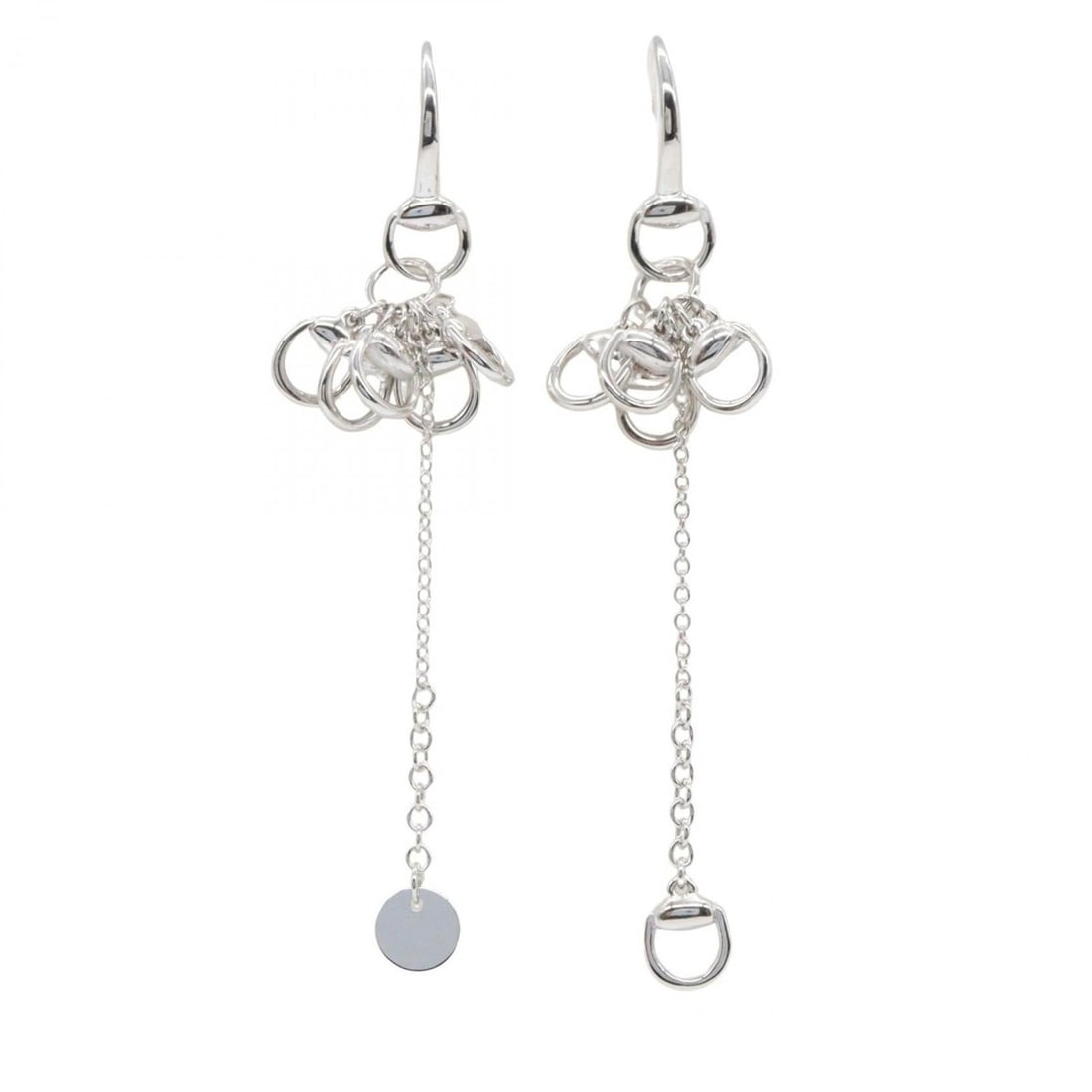 Gucci Horsebit Drop Hook Earrings in 18K White Gold (Silver) for Women (1 of 13)