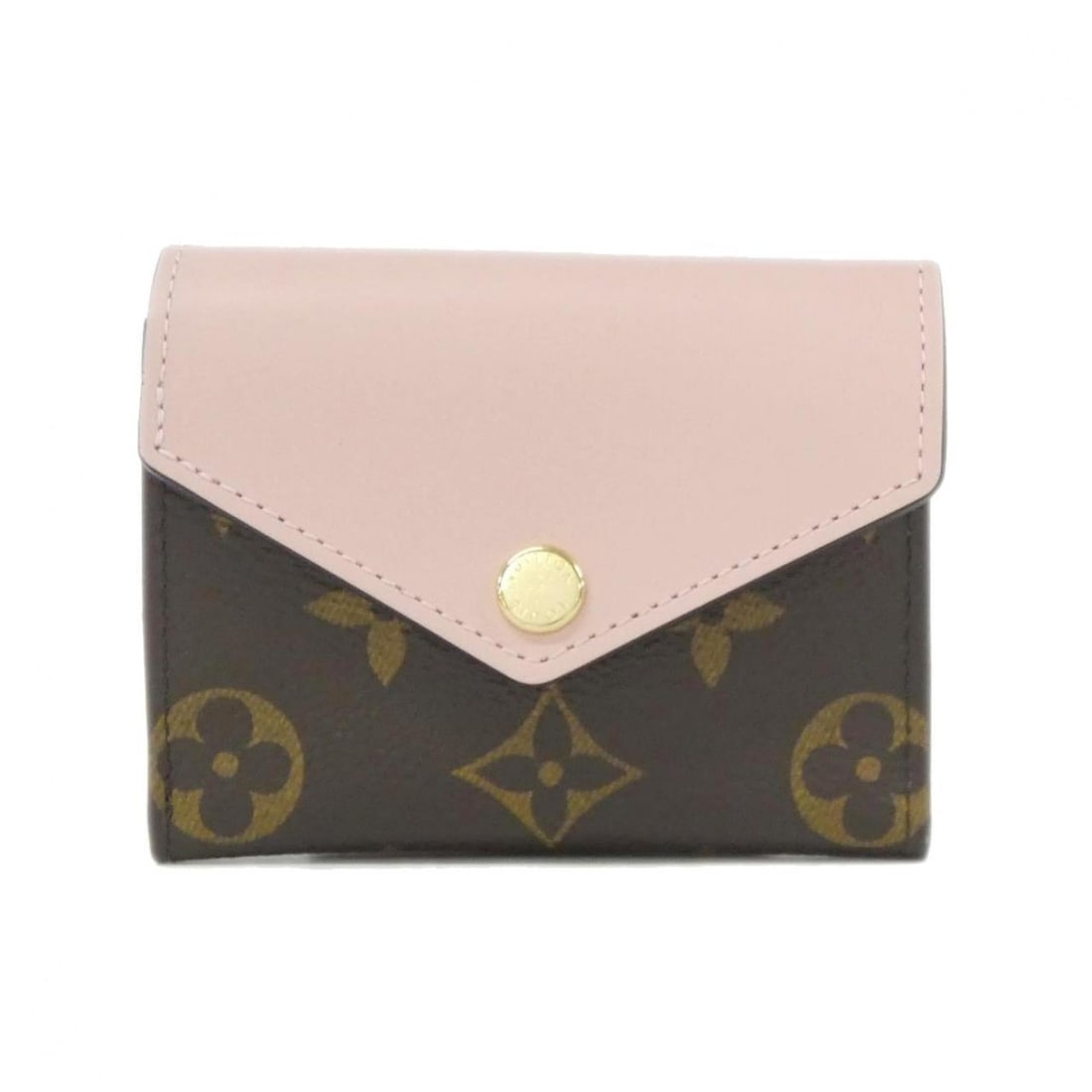 Louis Vuitton Monogram Portefeuille Zoe M62933 Wallet: --- Catalog ---Category: SizeSize (HxWxD): 8cm x 10cm x 2cm / 3.14'' x 3.93'' x 0.78''Category: DesignType: Wallet (tri-fold)Color: Brown, Rose ballerineGender: WomenMaterial: Coated canvas Category: