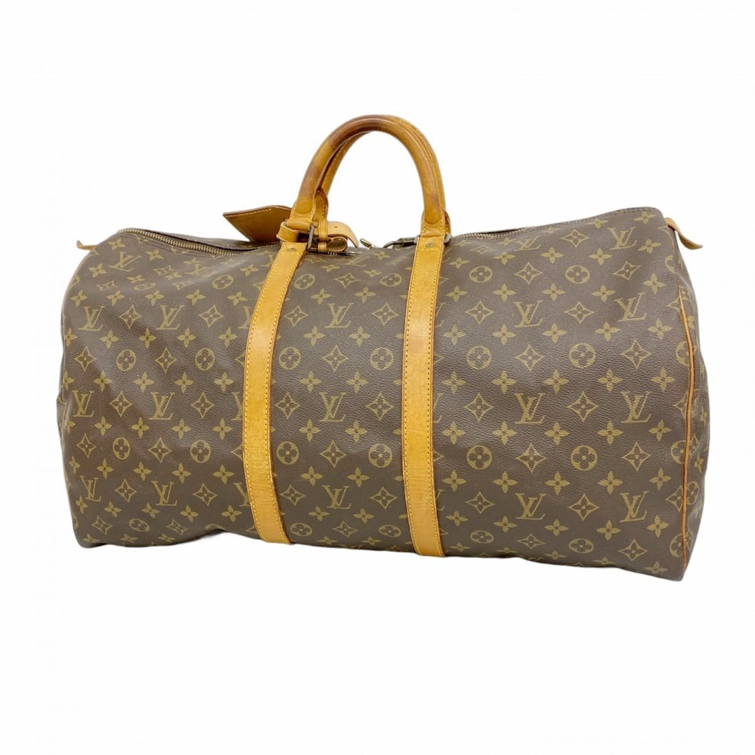 Louis Vuitton Monogram Keepall 55 Boston Bag M41424 Brown Men's/Women's P2256988 (1 of 11)