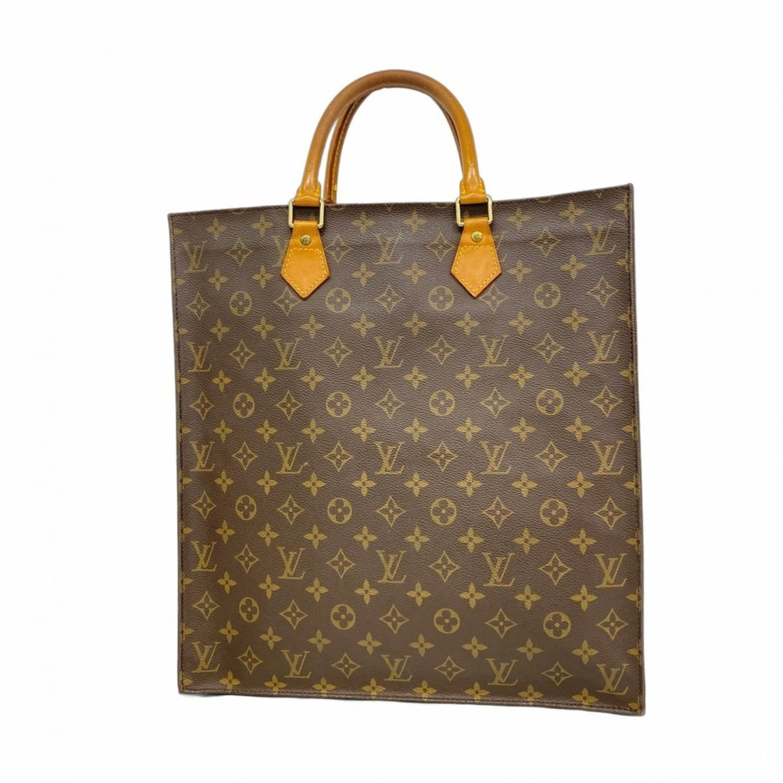 Louis Vuitton Monogram Sac Plat Tote Bag M51140 Brown Women's (1 of 12)
