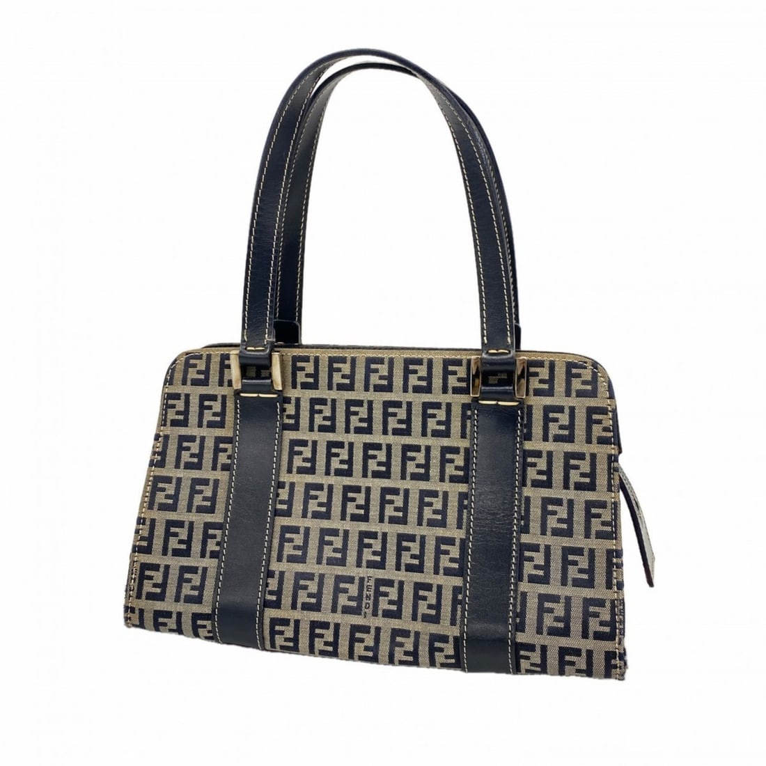 Fendi Zucchino Nylon Canvas Handbag Navy Women's: --- Catalog ---Category: SizeSize (HxWxD): 15cm x 24cm x 12.5cm / 5.9'' x 9.44'' x 4.92''Category: DesignType: HandbagColor: NavyGender: WomenMaterial: Nylon canvas Hardware Color: SilverCategory: Gen