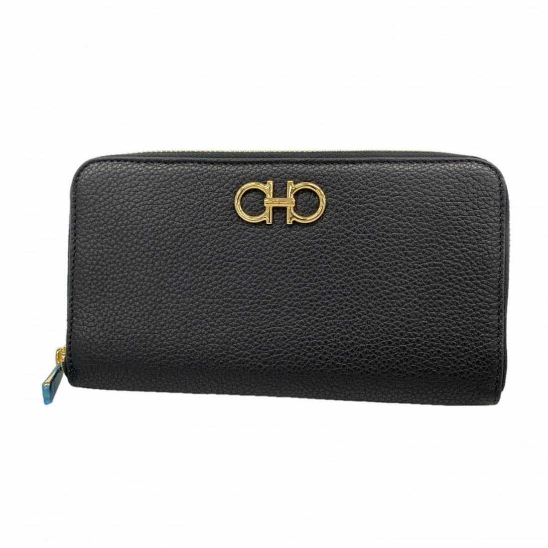 Salvatore Ferragamo Gancini Leather Long Wallet, Black, Women's: --- Catalog ---Category: SizeSize (HxWxD): 11cm x 19cm x 2.5cm / 4.33'' x 7.48'' x 0.98''Category: DesignType: Long wallet (bi-fold)Color: BlackGender: WomenMaterial: Leather Category: GeneralBrand: S