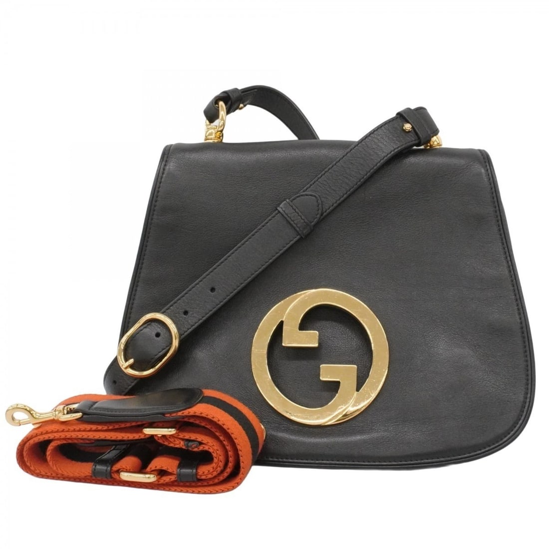 Gucci Interlocking G Shoulder Bag 699210 Leather Black Women's: --- Catalog ---Category: SizeSize (HxWxD): 23cm x 28cm x 8cm / 9.05'' x 11.02'' x 3.14''Category: DesignType: Shoulder bagColor: BlackGender: WomenMaterial: Leather Hardware Color: GoldCategory: Gener