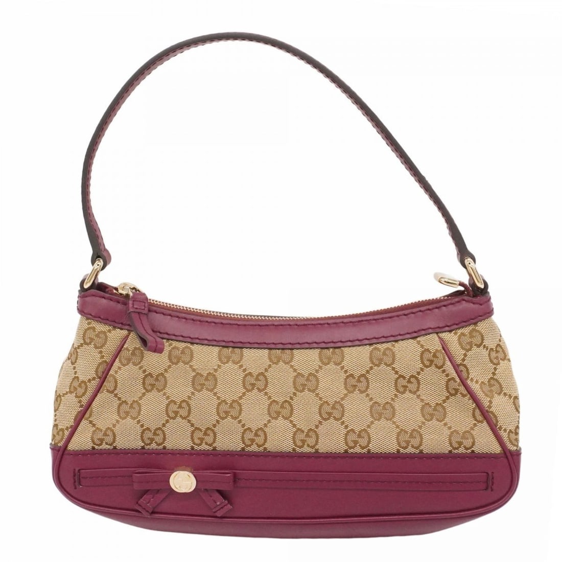 Gucci GG Canvas Handbag 269893 Bordeaux Beige Champagne Women's: --- Catalog ---Category: SizeSize (HxWxD): 12cm x 28cm x 8cm / 4.72'' x 11.02'' x 3.14''Category: DesignType: HandbagColor: Beige, BordeauxGender: WomenMaterial: Canvas Hardware Color: Champagne goldC