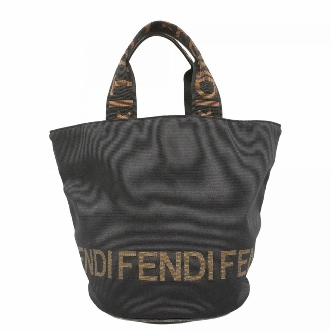 Fendi tote bag nylon black brown women's (1 of 10)