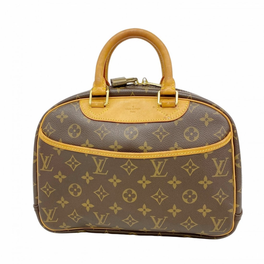 Louis Vuitton Monogram Trouville Handbag M42228 Brown Women's (1 of 12)