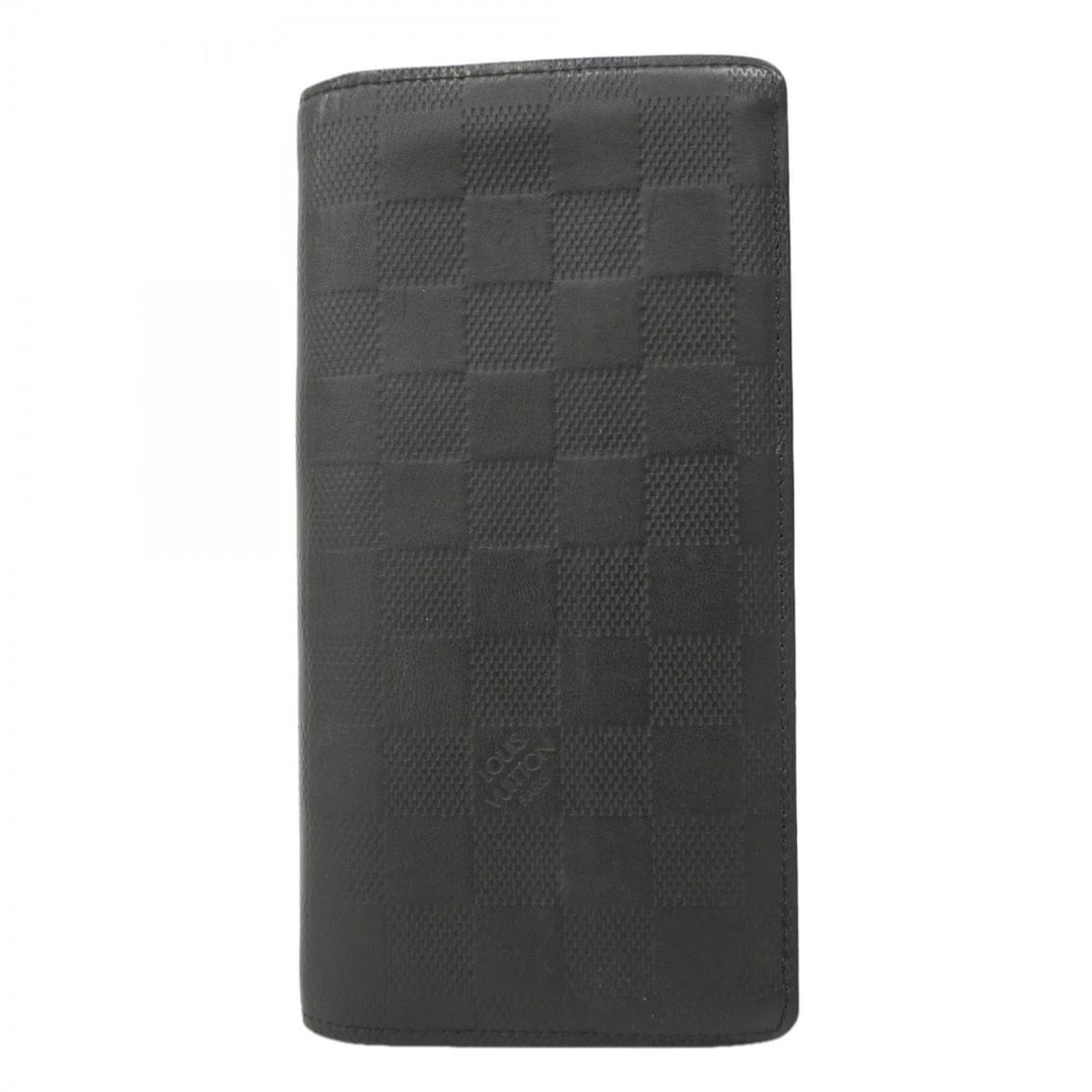 Louis Vuitton Damier Infini Portefeuille Brazza Long Wallet N63010 Black Men's (1 of 12)