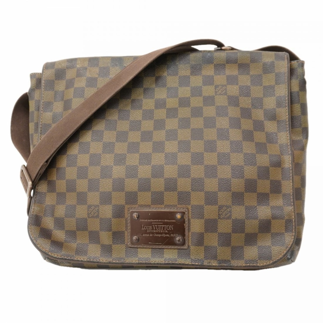 Louis Vuitton Damier Brooklyn MM Shoulder Bag N51211 Ebene Men's (1 of 14)