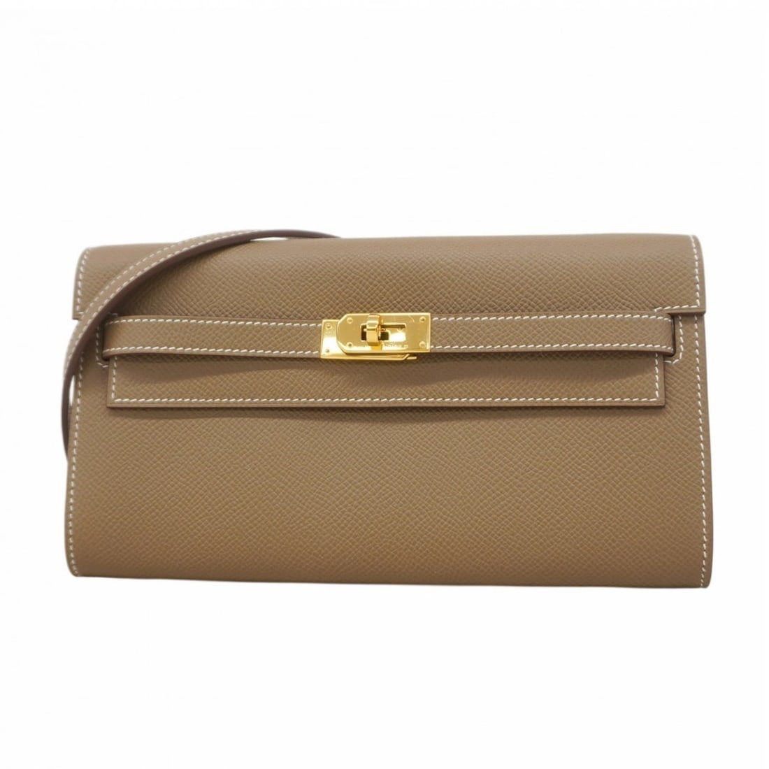 Hermes Hermès Kelly Wallet To-Go Shoulder Wallet, Epsom Leather, K Stamp, Women's (1 of 11)