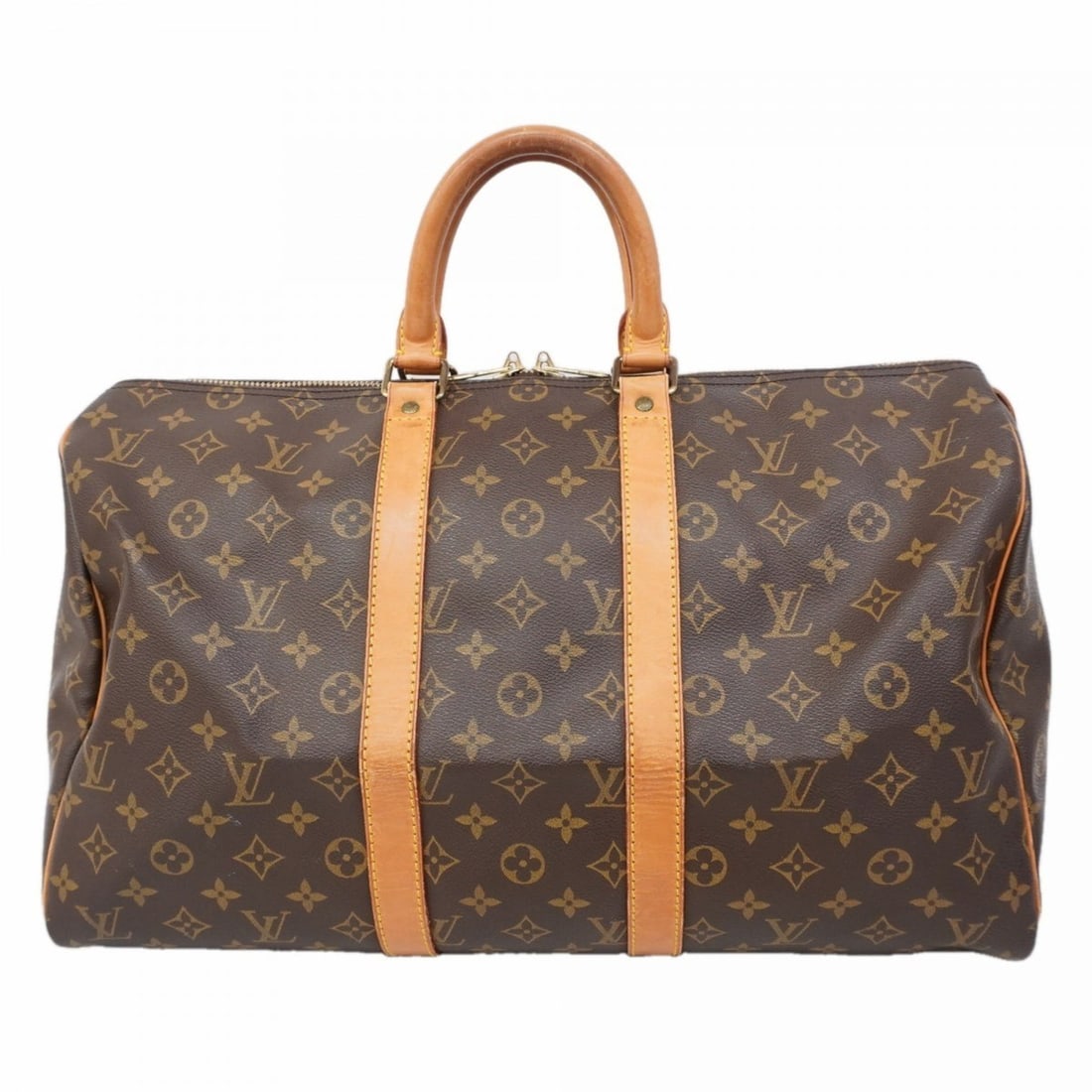 Louis Vuitton Monogram Keepall 45 Boston Bag M41428 Brown Men's and Women's (1 of 11)