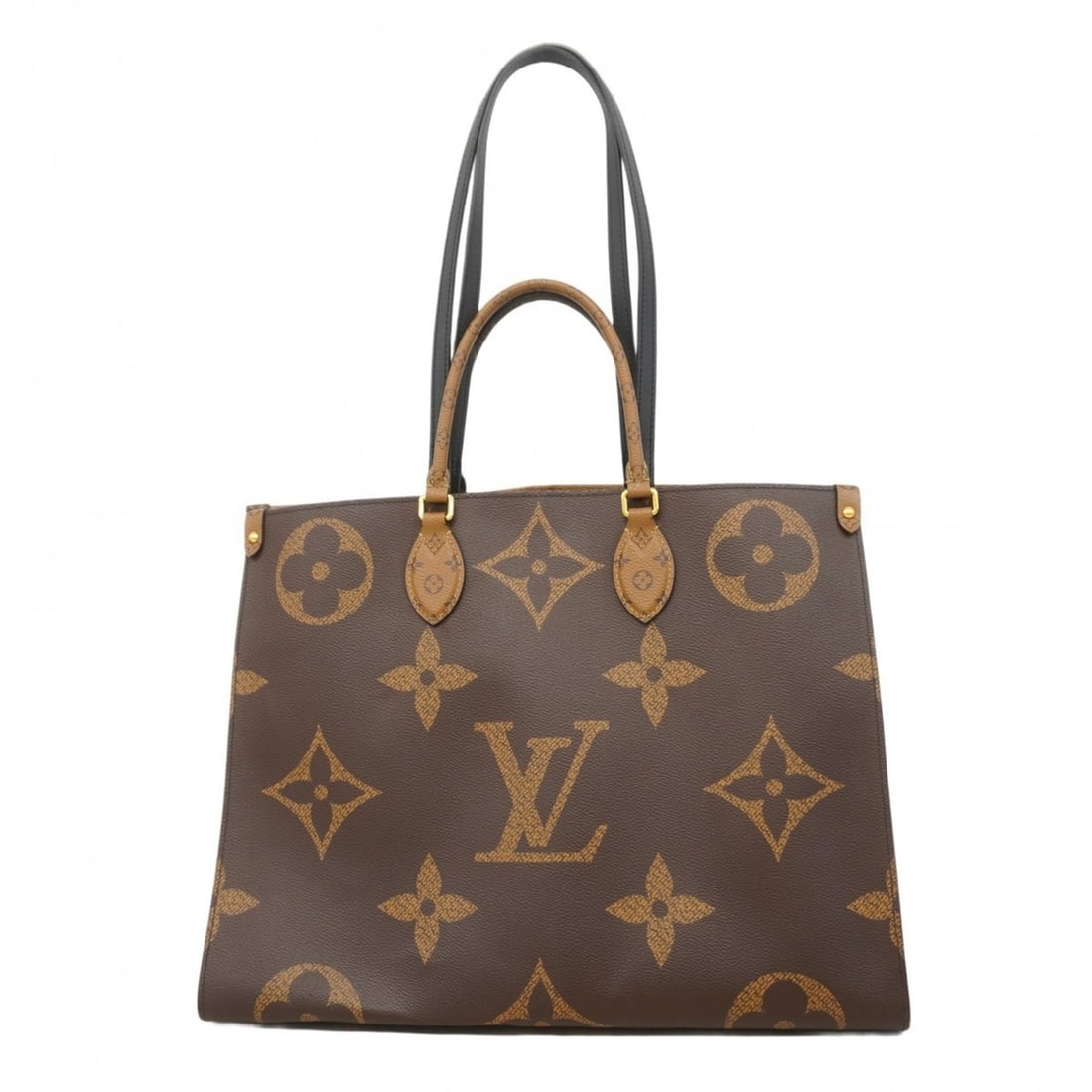 Louis Vuitton Monogram Giant Reverse On-the-Go Tote Bag M45320 Brown 2-Way for Women: --- Catalog ---Category: SizeSize (HxWxD): 32cm x 42cm x 17cm / 12.59'' x 16.53'' x 6.69''Category: DesignType: Tote bagColor: BrownGender: WomenCategory: GeneralMPN: M45320Brand: Louis Vuitton--- Ite