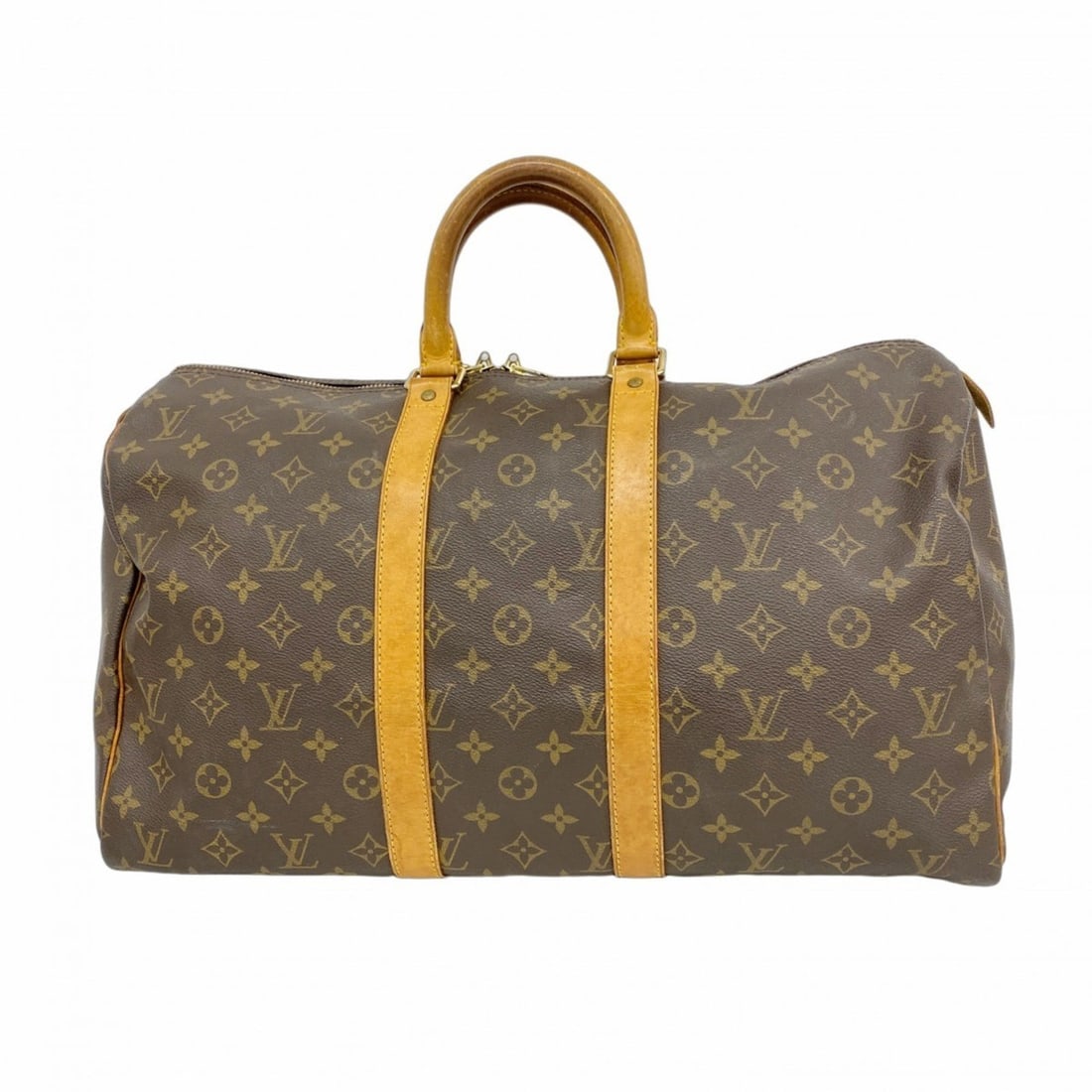 Louis Vuitton Monogram Keepall 45 Boston Bag M41428 Brown Men's and Women's (1 of 11)