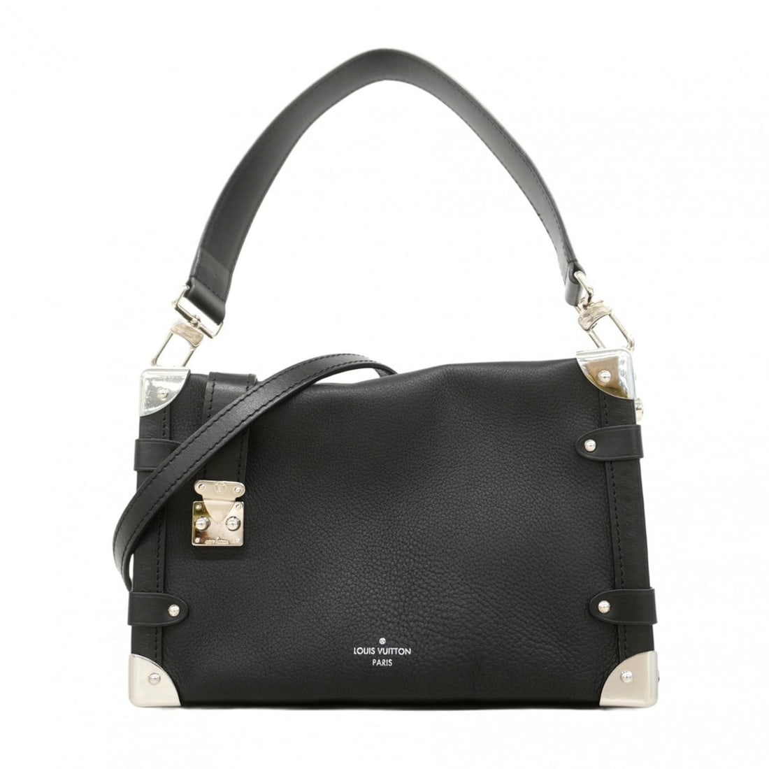 Louis Vuitton Side Trunk MM M25160 Noir 2-way bag for women (1 of 12)
