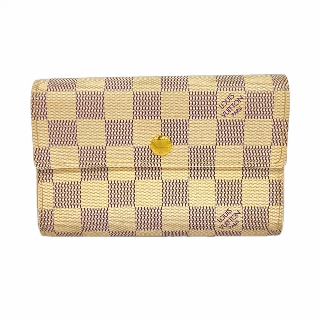 Louis Vuitton Damier Azur Portefeuille Alexandra Tri-fold Wallet N63068 White Women's (1 of 12)