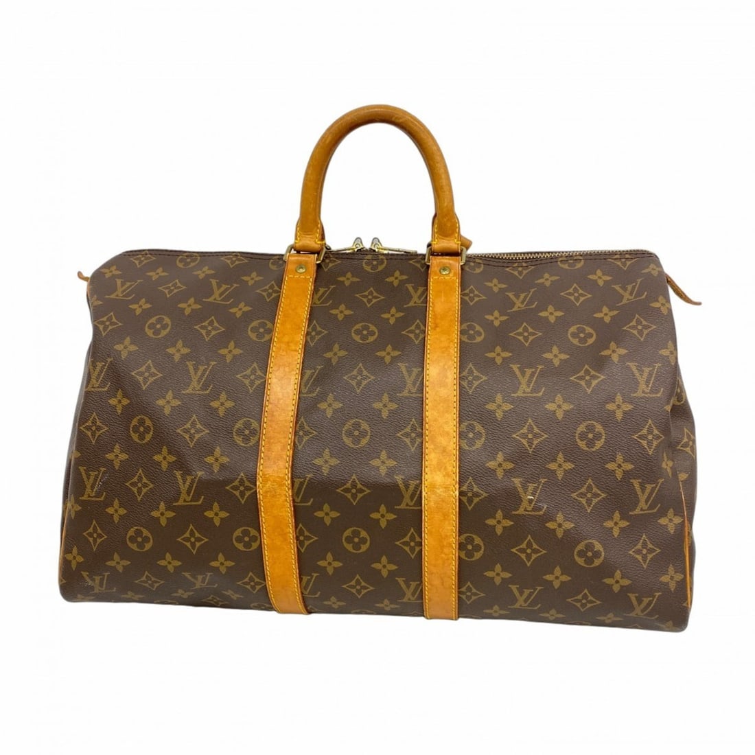 Louis Vuitton Monogram Keepall 45 Boston Bag M41428 Brown Men's and Women's (1 of 17)