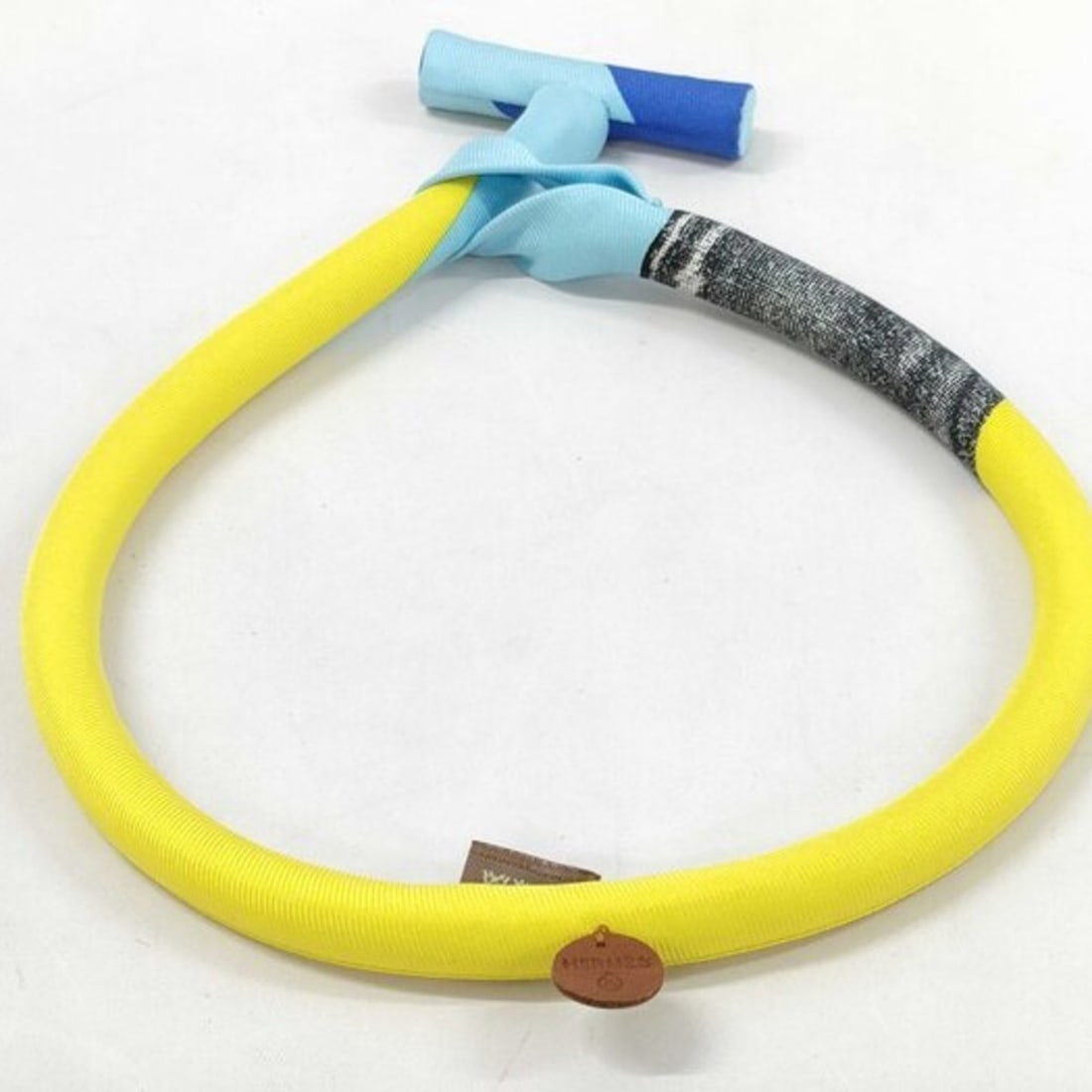 HERMES Petit H Choker - Multicolor 100% Silk for Men and Women (1 of 10)