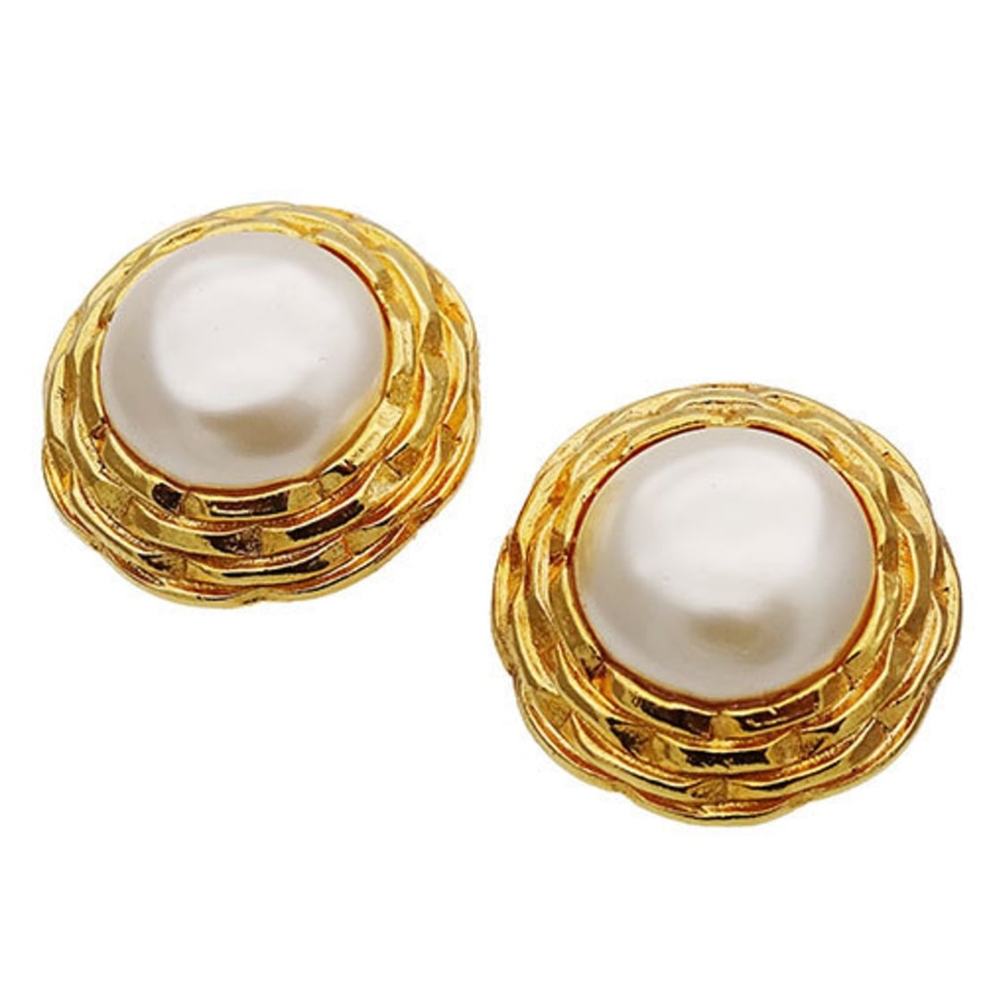 CHANEL Earrings for Women, Faux Pearl, Gold (1 of 11)