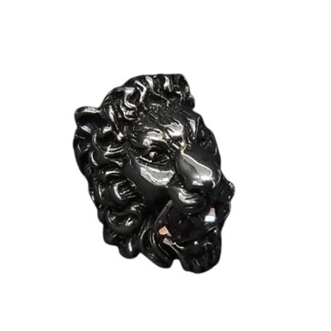 GUCCI Lion Head Ring - Silver and Pink Metal with Rhinestones for Women: --- Catalog ---Category: SizeJP Size: 8US Size: 4.5Brand Size: 10Category: DesignType: Band ringStone: RhinestoneStyle: FashionGender: Women,UnisexMaterial: MetalStone Color: PinkCategory: GeneralBran