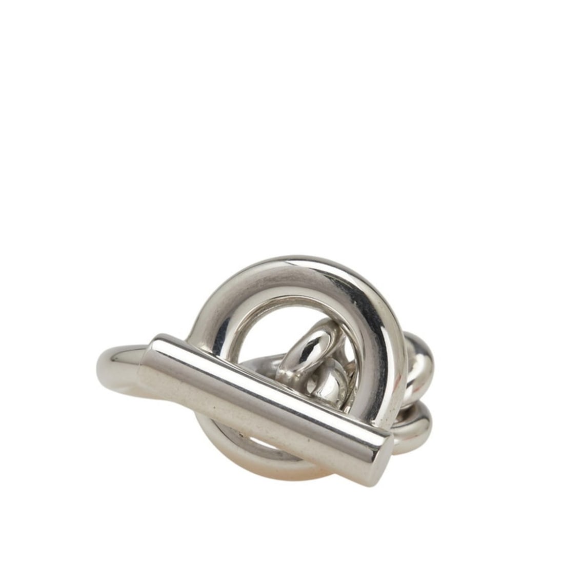 Hermes Croisette Ring #54 SV925 Silver Men's HERMES (1 of 17)