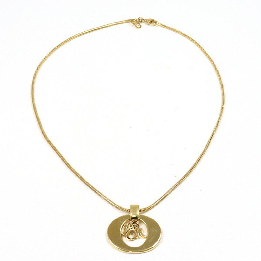 Christian Dior Dior Necklace, Gold-Tone Metal, Gold Color, 46cm, Costume (1 of 13)