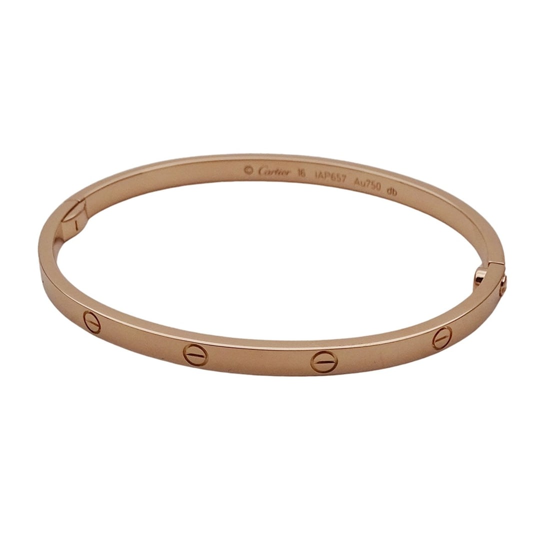 Cartier bracelet for women, men and unisex brand 750PG LOVE Love Bracelet SM #16 Pink Gold Jewelry: --- Catalog ---Category: SizeLength: 15cm / 5.9''Category: DesignType: Charm braceletColor: Pink goldGender: Men,WomenMaterial: Pink gold (18K)Category: GeneralBrand: Cartier--- Item List ---Section: