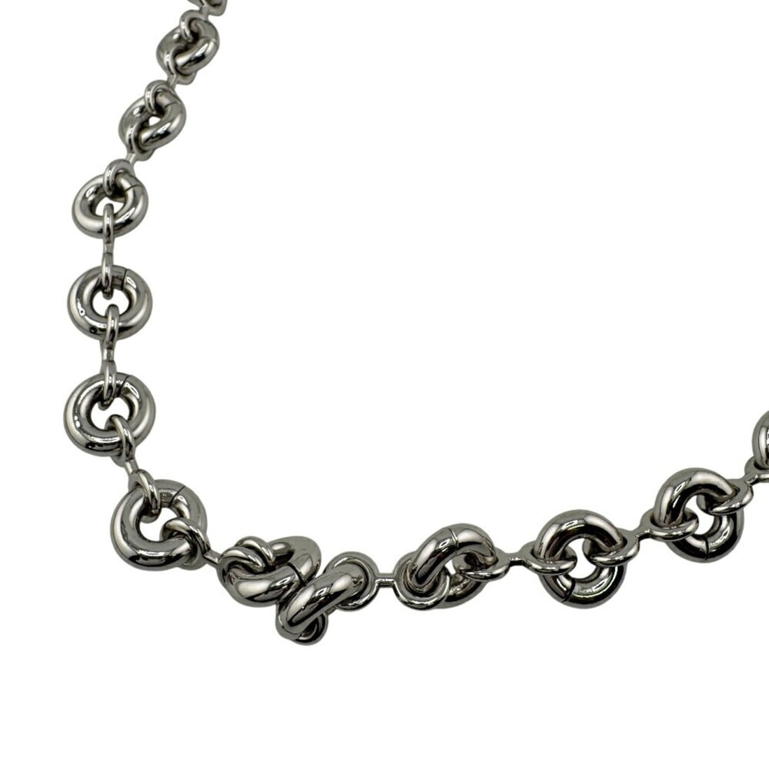 LOEWE Chunky Donut Chain Necklace with Shoulder Strap in Silver (1 of 13)