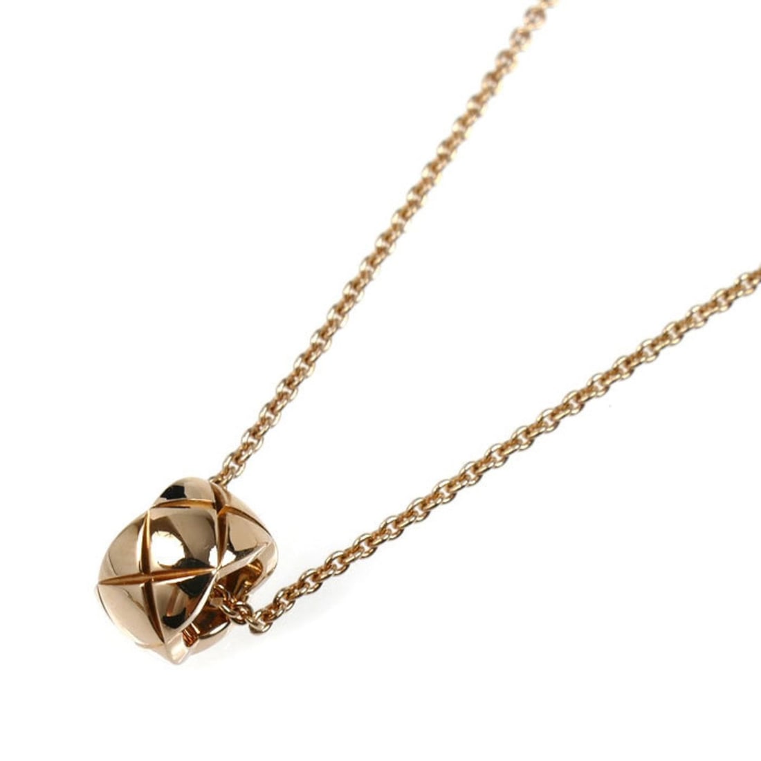 CHANEL 18K Pink Gold Coco Crush Necklace J12306 5.2g, Sizes 38, 41, 44, and 47cm, Women's (1 of 13)