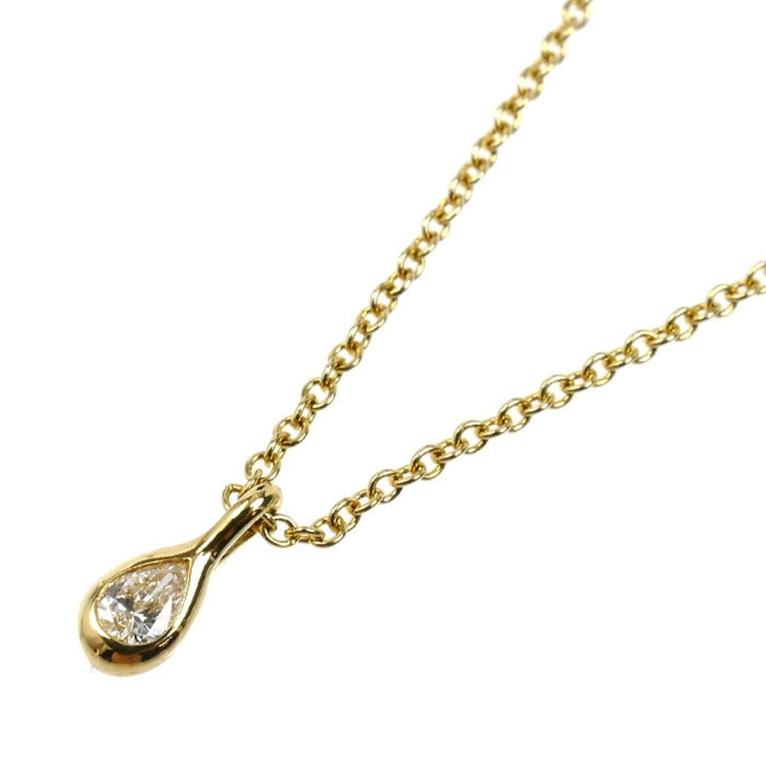 TIFFANY & Co. Tiffany 18K Yellow Gold By the Yard Necklace 60994080, 2.1g Diamond, 40.5cm, Women's: --- Catalog ---Category: SizePendant Size: 8.1mm x 3.3mm / 0.31'' x 0.12''Neck Circumference: 40.5 cm / 15.94''Category: DesignStone: DiamondGender: WomenMaterial: Yellow gold (18K)Necklace Type: Neck