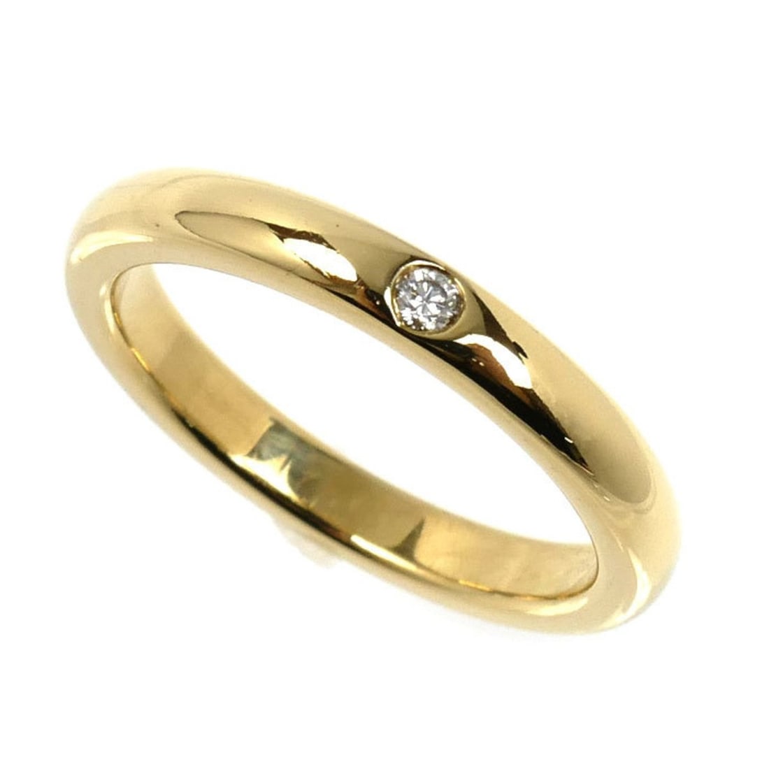 TIFFANY & Co. 18K Yellow Gold Stacking Band Ring, 60016269, 3.6g, Diamond, Women's (1 of 18)