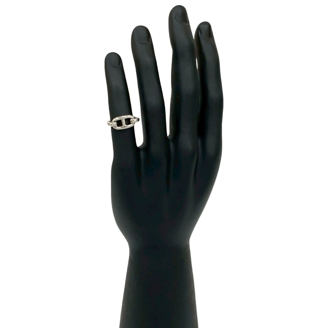 HERMES Chaine d'Ancre Ring, 925 Sterling Silver, Size 9, Women's, 20821 (1 of 20)