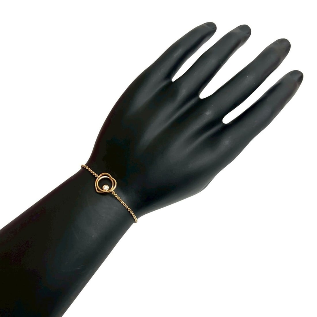 HERMES Vertige Cool 18K Pink Gold Diamond Chain Bracelet, Gold, 39533 (1 of 20)