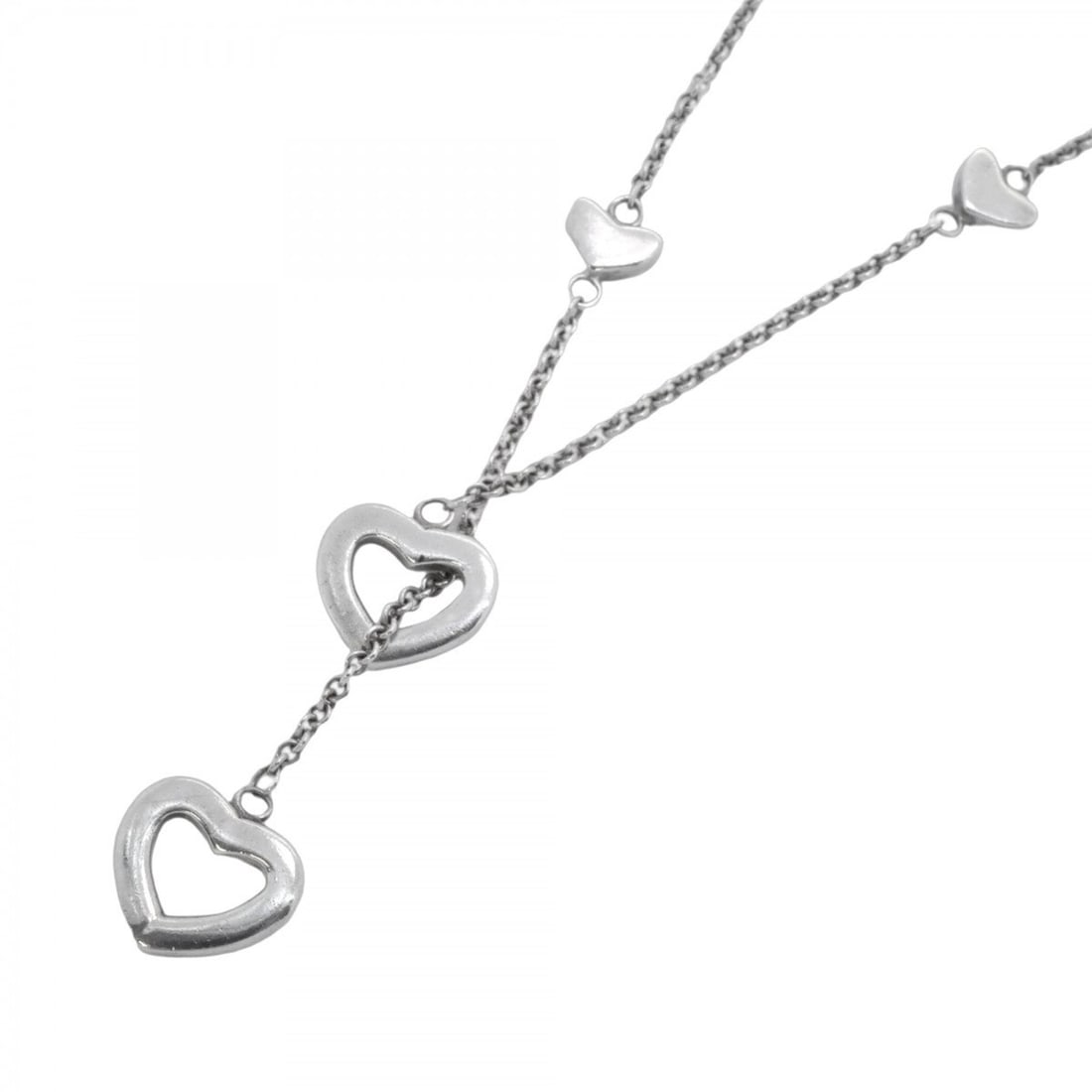 Tiffany Heart Link Lariat Necklace in Silver 925 for Women (1 of 10)