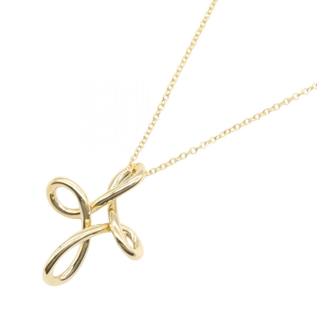 Tiffany & Co. Infinity Cross Necklace, 18K Yellow Gold, Women's (1 of 12)