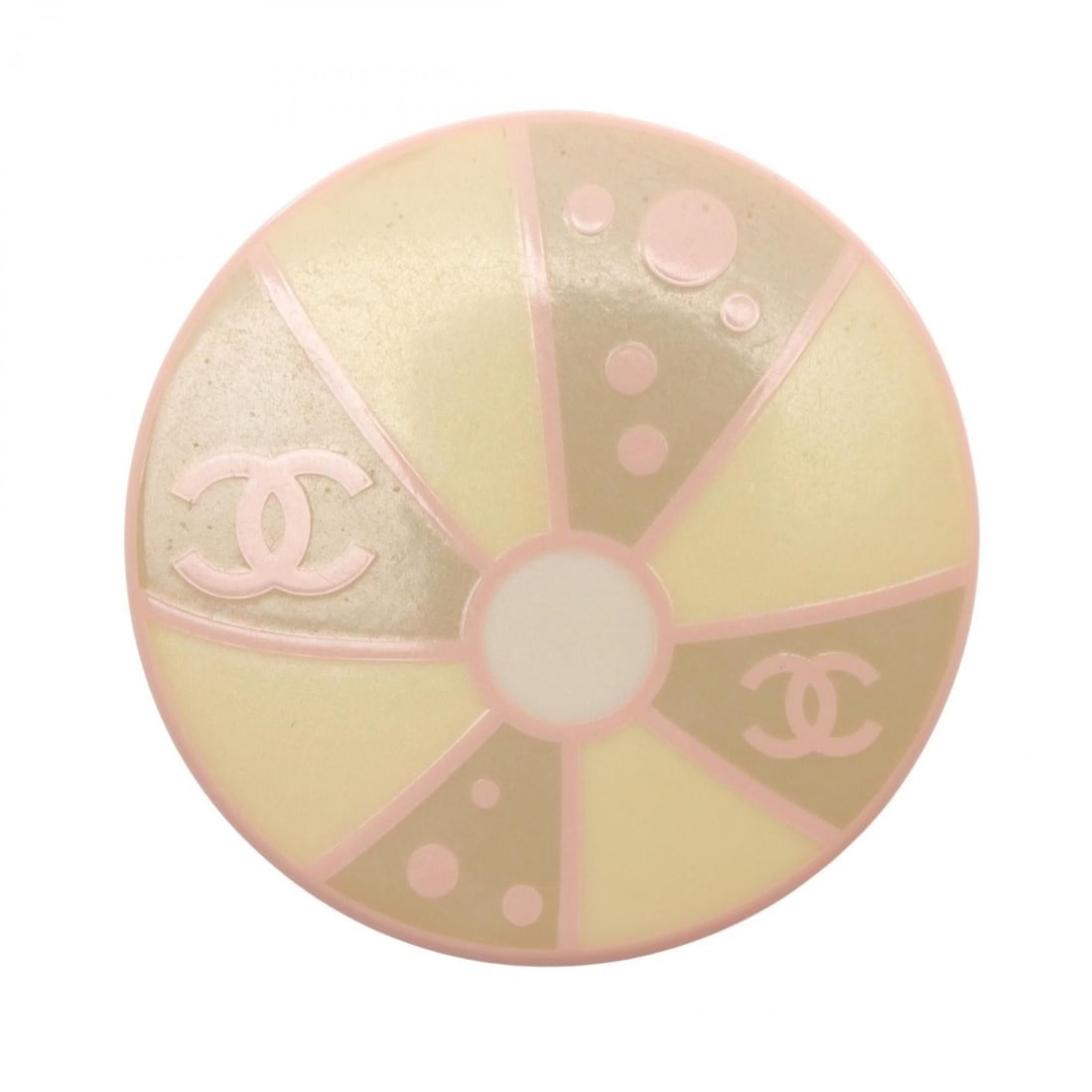 Chanel Coco Mark Brooch, Stainless Steel and Plastic, Women's, Pink, Multicolor, Silver: --- Catalog ---Category: SizeSize (HxWxD): 4cm x 4cm / 1.57'' x 1.57''Category: DesignType: BroochColor: Multi-color, Pink, SilverGender: WomenMaterial: Plastic, Stainless steelCategory: GeneralBrand: